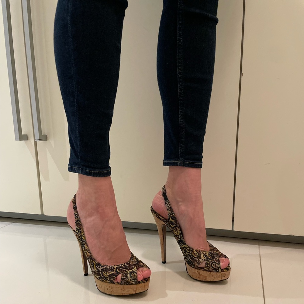 Missoni Multicolored Platform Sling Back Heels - image 6